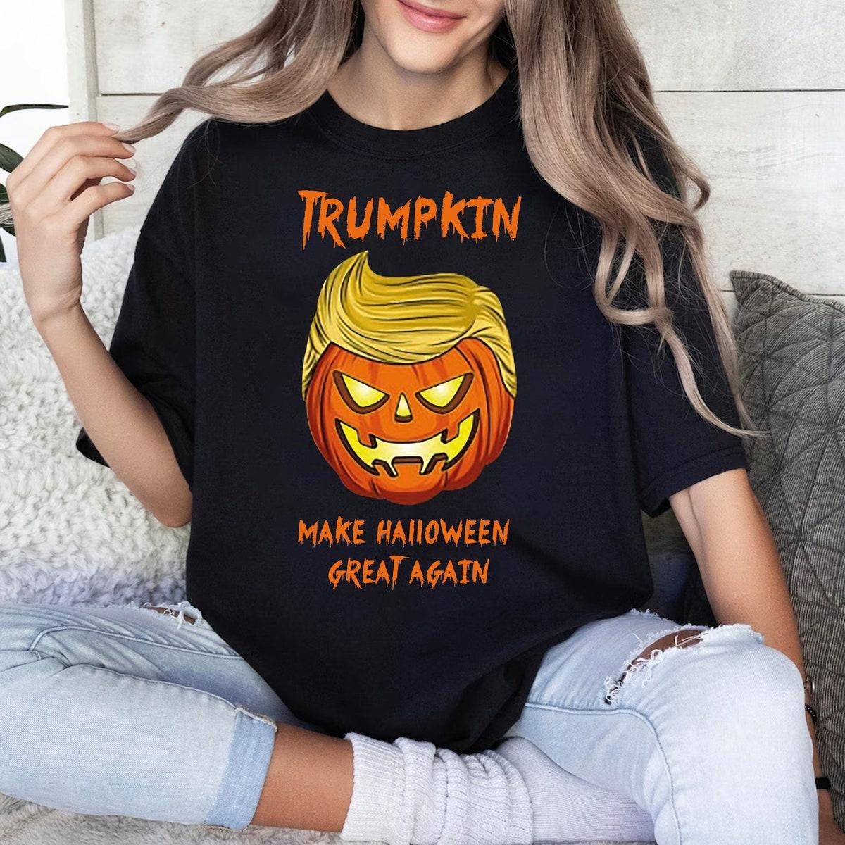 Republican Halloween Pumpkin Trumpkin Make Halloween Great Again Shirt 4