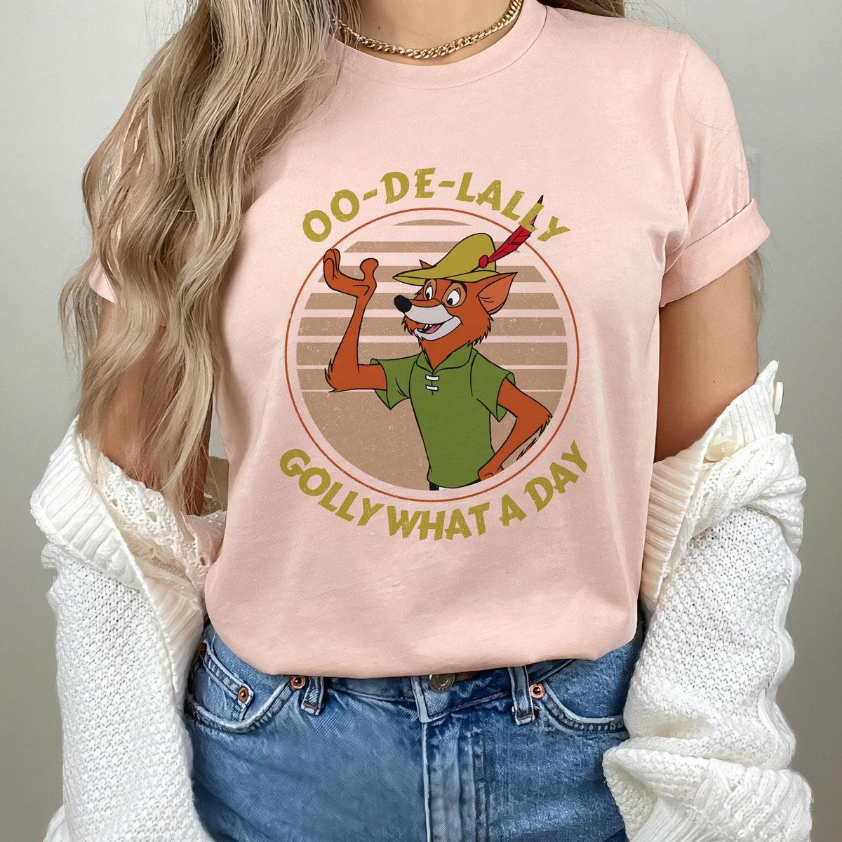 Retro 90s Disney Robin Hood Oo De Lally Golly What A Day Shirt 3