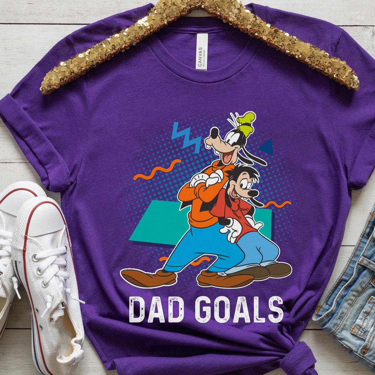 Retro 90s Goofy And Max Dad Goals Shirt 4