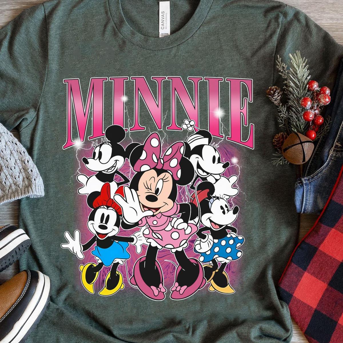 Retro 90s Minnie Mouse Vintage Girl Disney Shirt 5