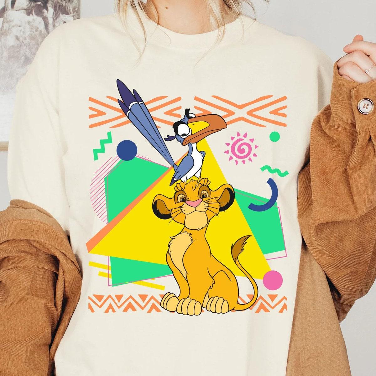 Retro 90s Simba And Zazu The Lion King Shirt 1