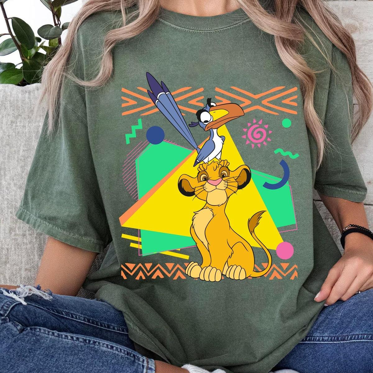 Retro 90s Simba And Zazu The Lion King Shirt 2