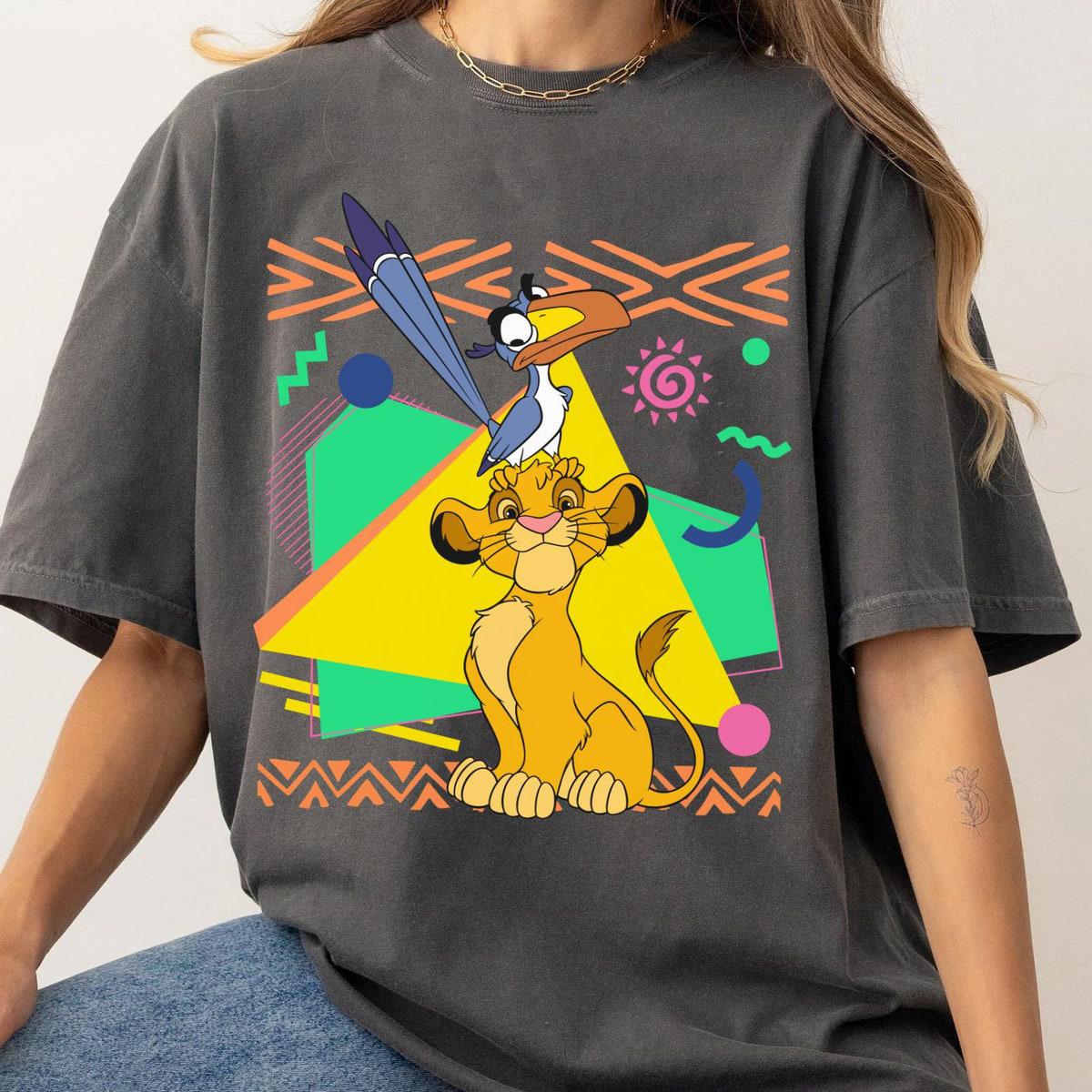 Retro 90s Simba And Zazu The Lion King Shirt 3