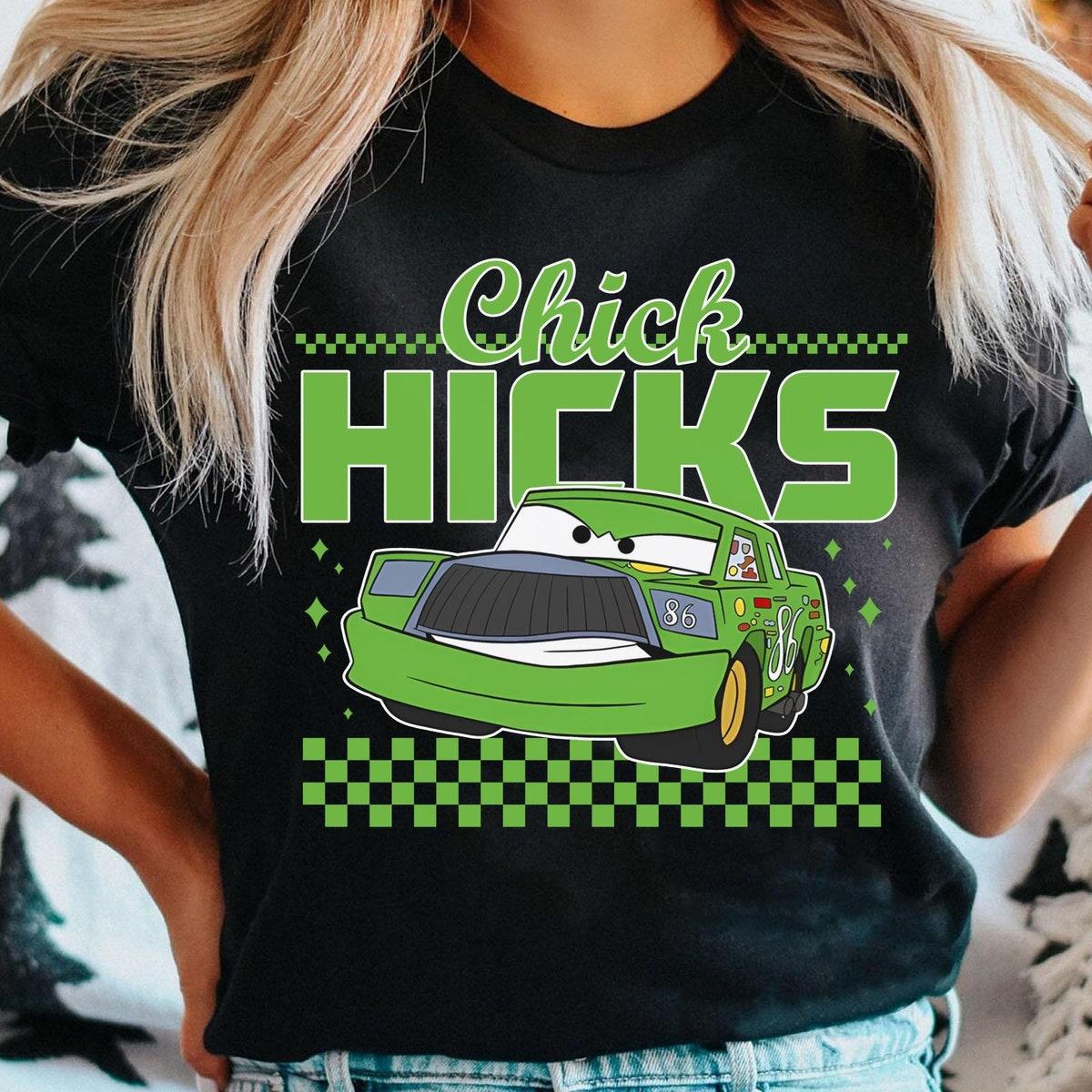 Retro Cars Chick Hicks Checkered Disney Pixar Shirt 1