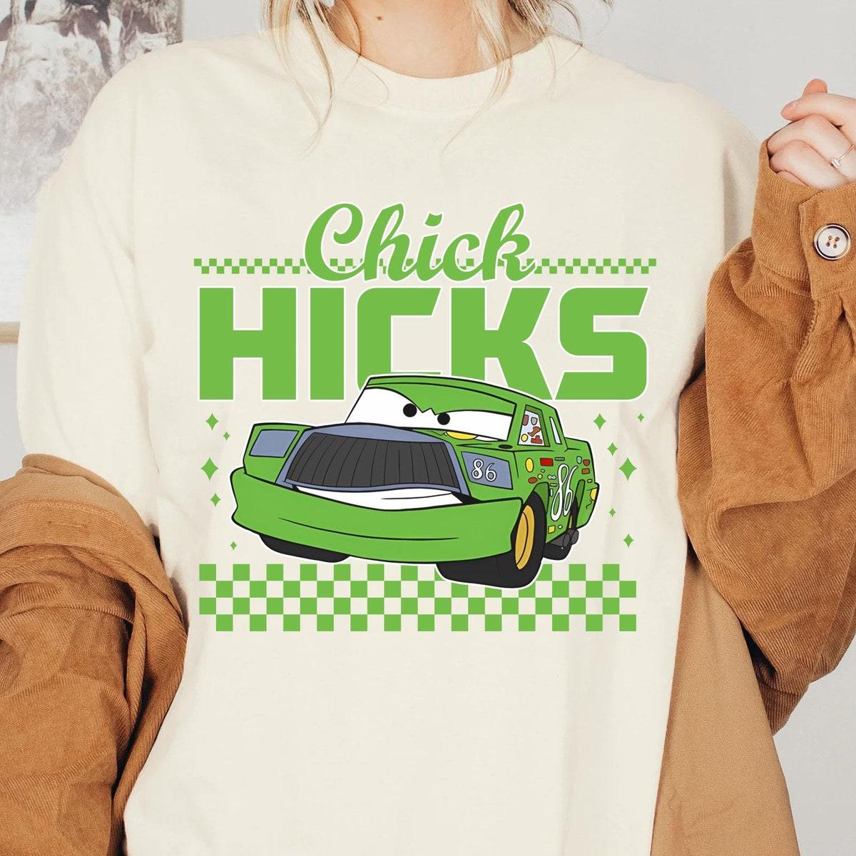 Retro Cars Chick Hicks Checkered Disney Pixar Shirt 2