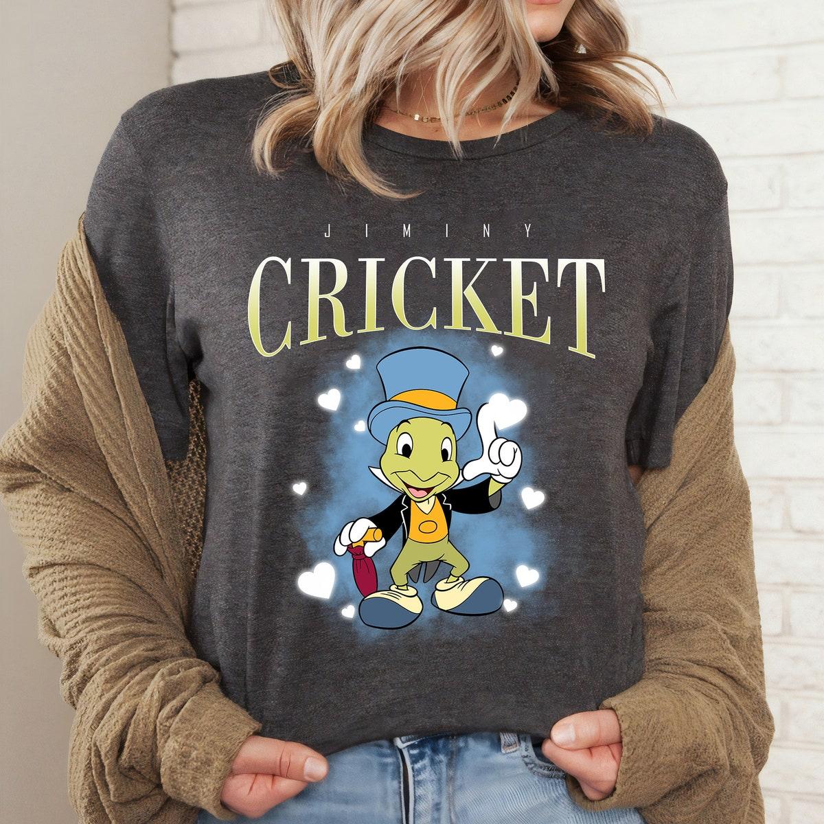 Retro Disney Jiminy Cricket 90s Portrait Pinocchio Shirt 2