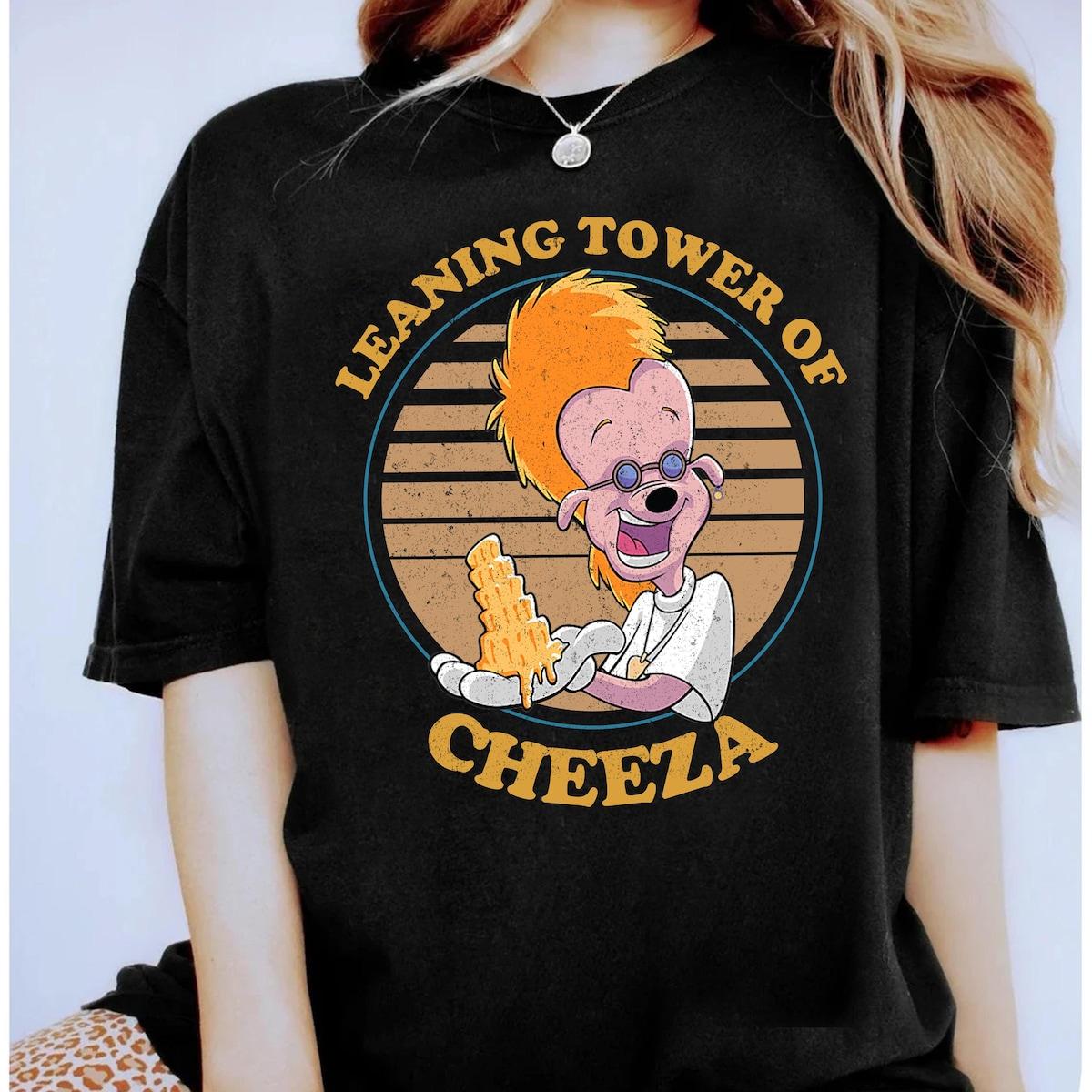 Retro Disney The Leaning Tower Of Cheeza A Goofy Movie Shirt 1