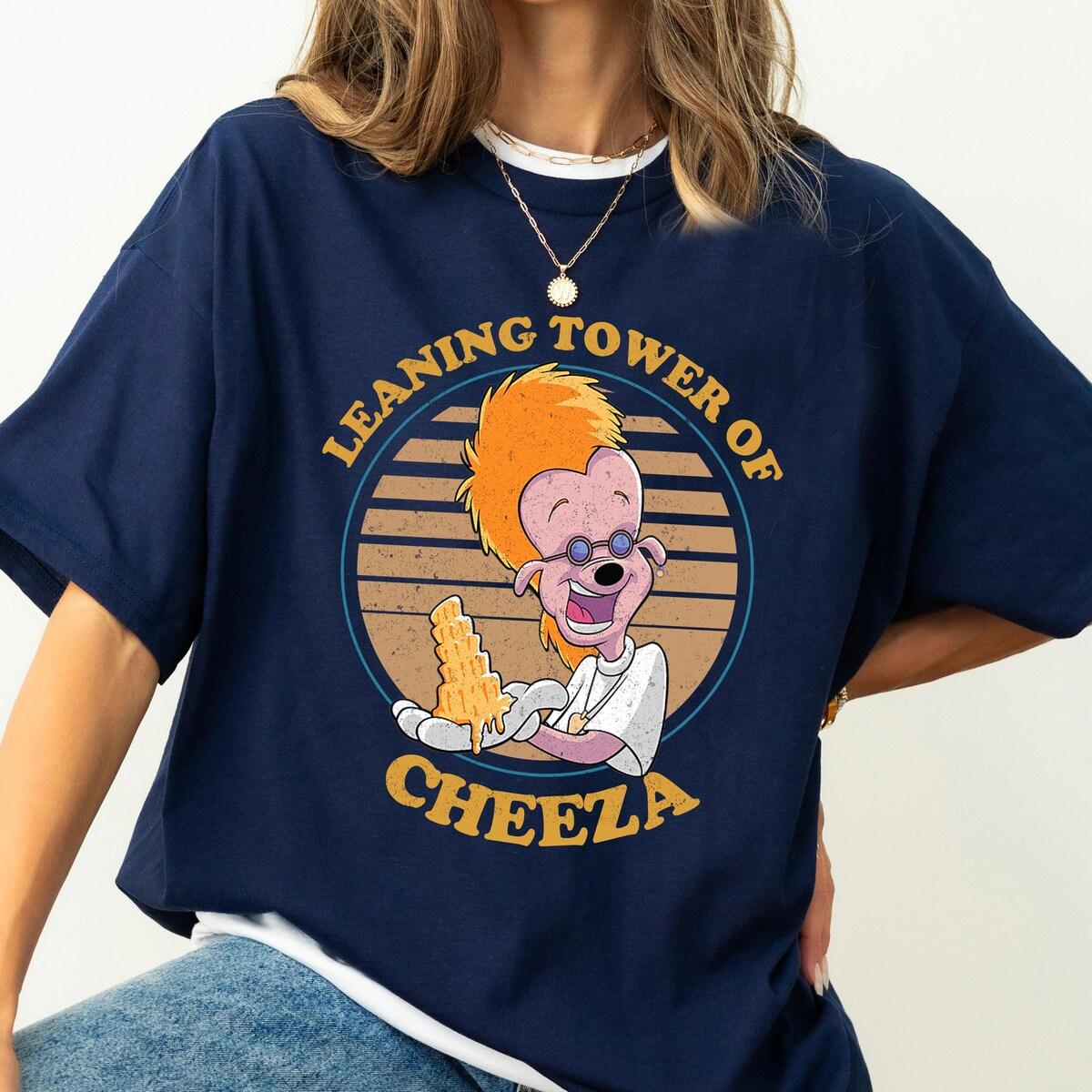 Retro Disney The Leaning Tower Of Cheeza A Goofy Movie Shirt 2