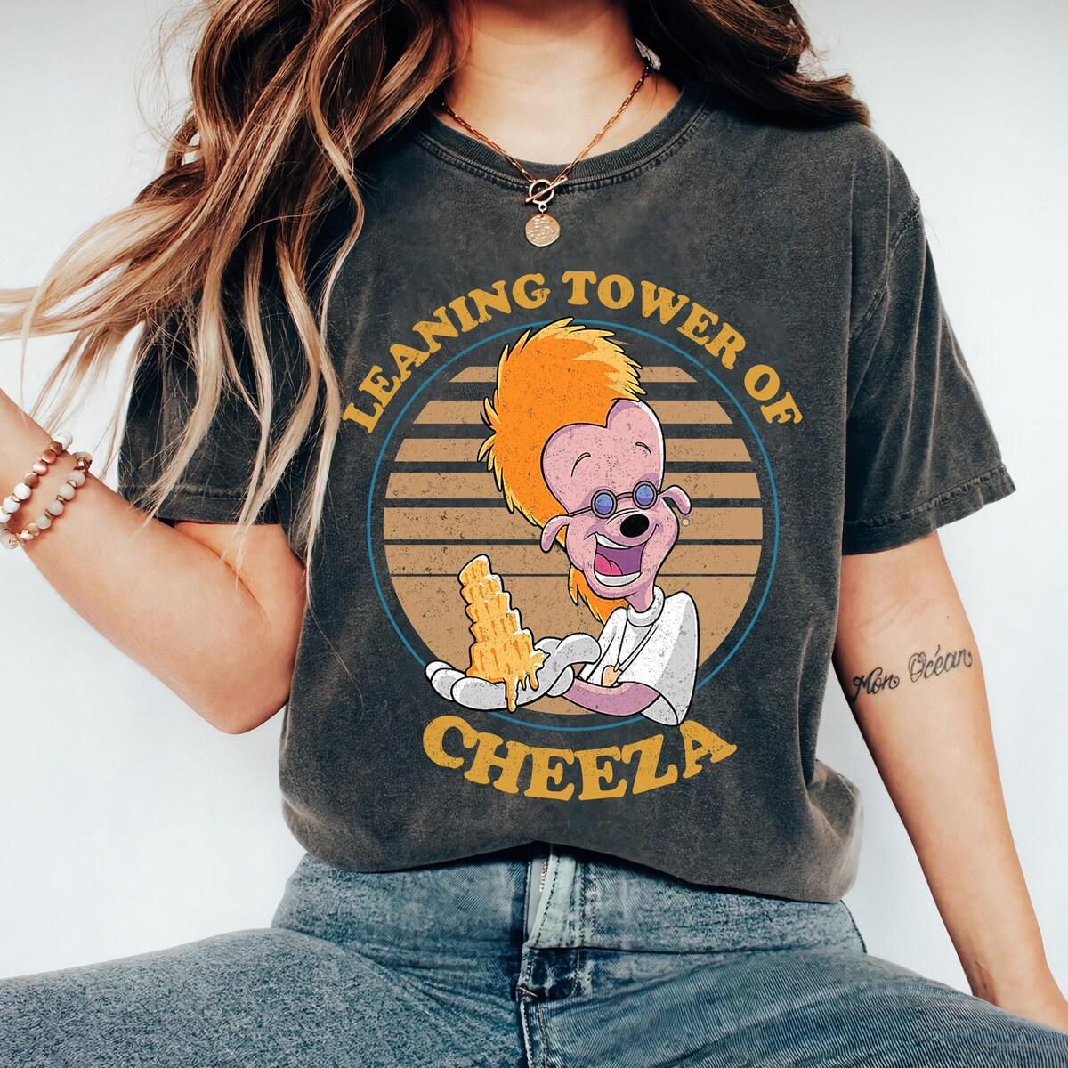 Retro Disney The Leaning Tower Of Cheeza A Goofy Movie Shirt 3