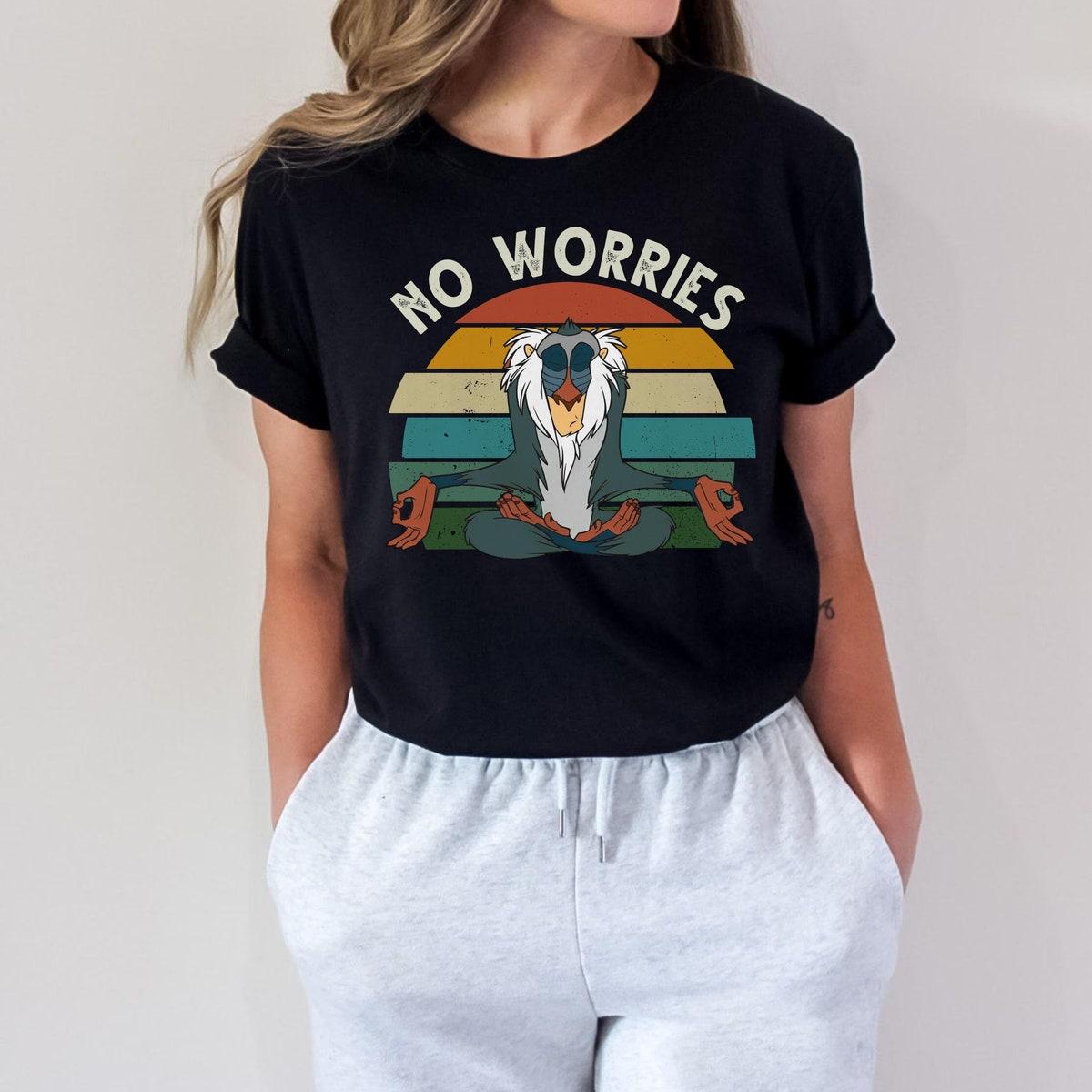 Retro Disney The Lion King Rafiki No Worries Portrait Shirt 4