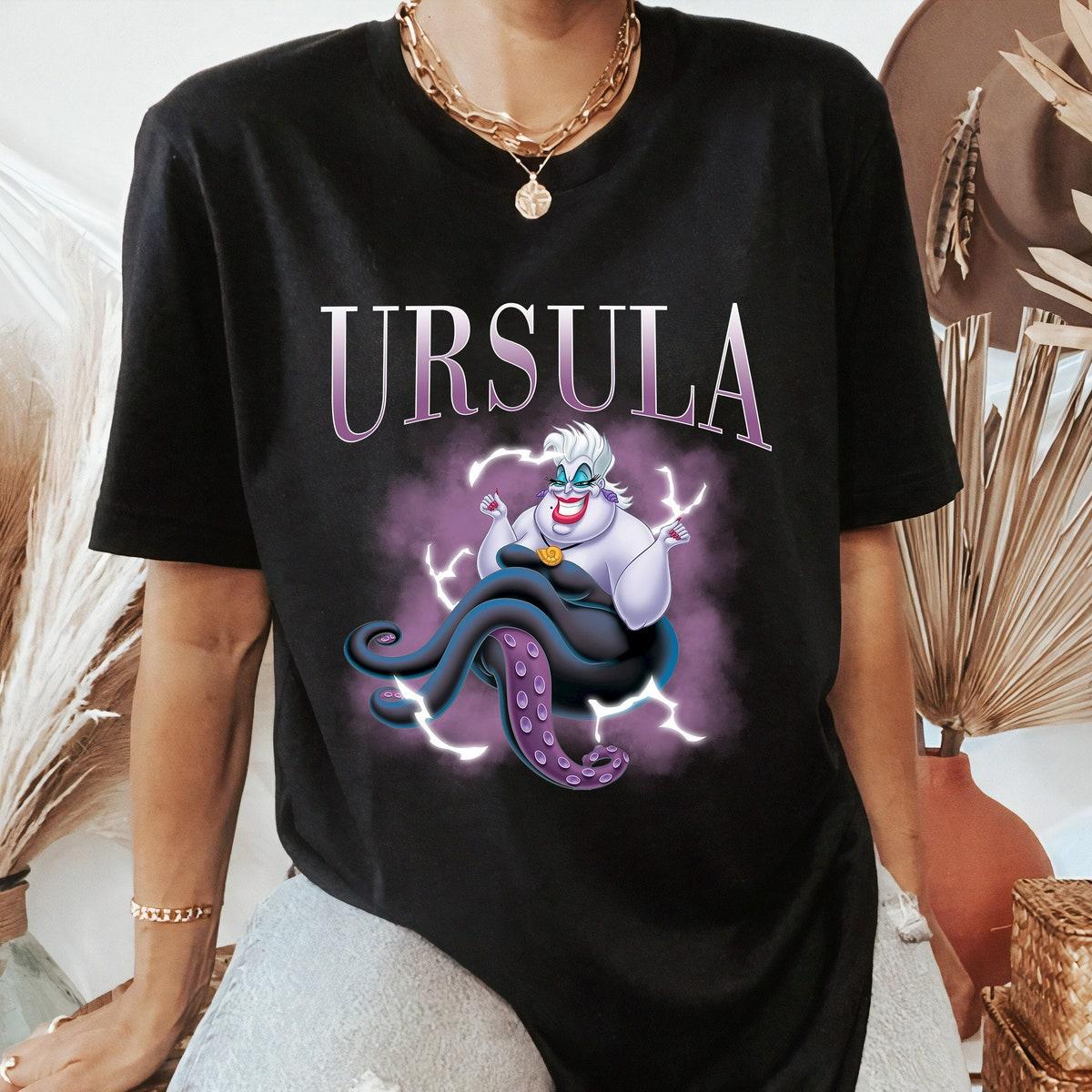 Retro Disney Villains Ursula 90s Portrait Shirt 1