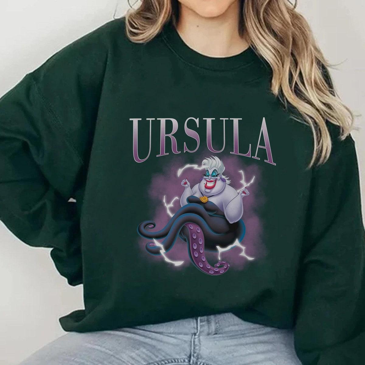 Retro Disney Villains Ursula 90s Portrait Shirt 3