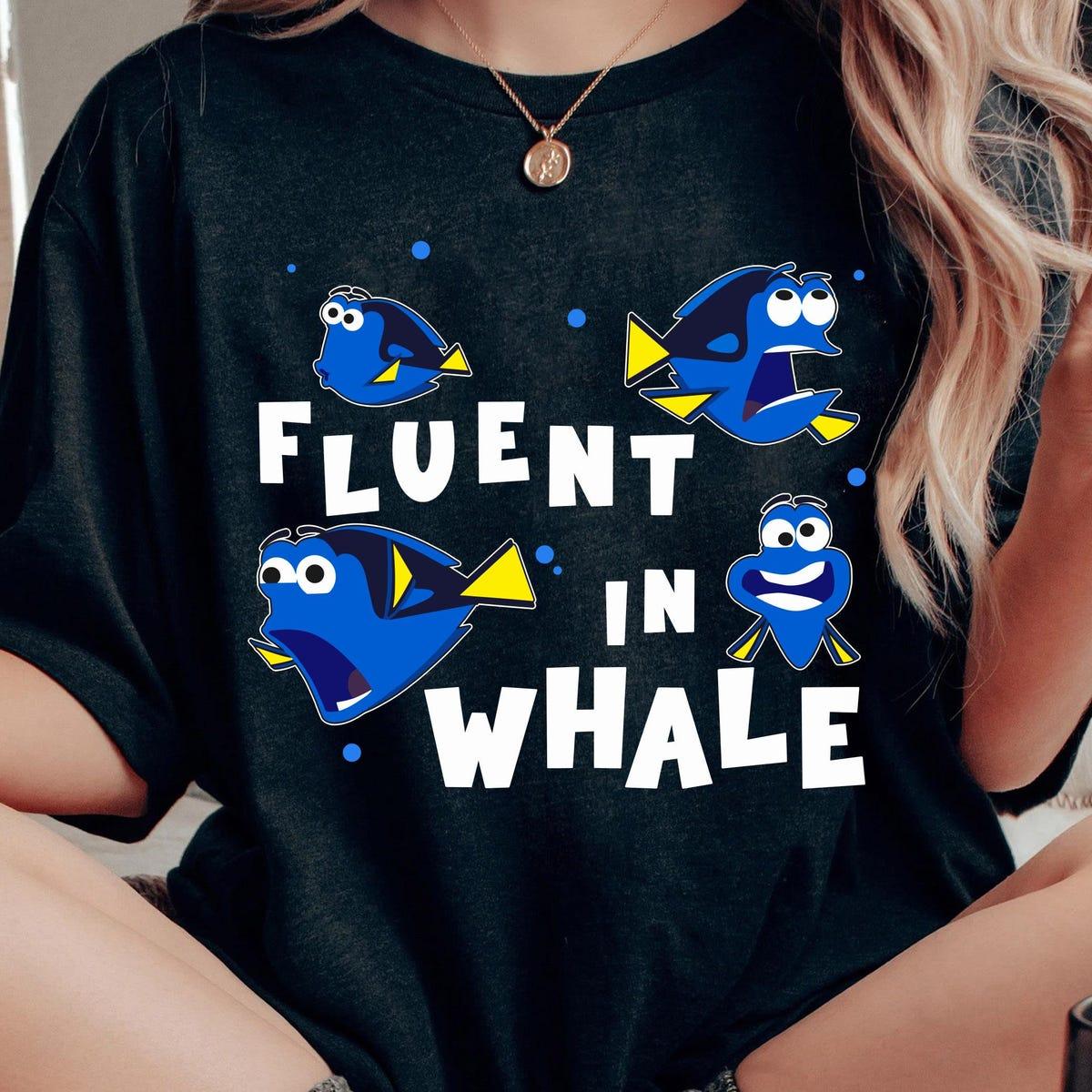 Retro Dory Fish Fluent In Whale Shirt 2