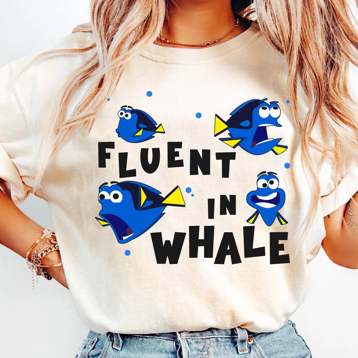 Retro Dory Fish Fluent In Whale Shirt 3