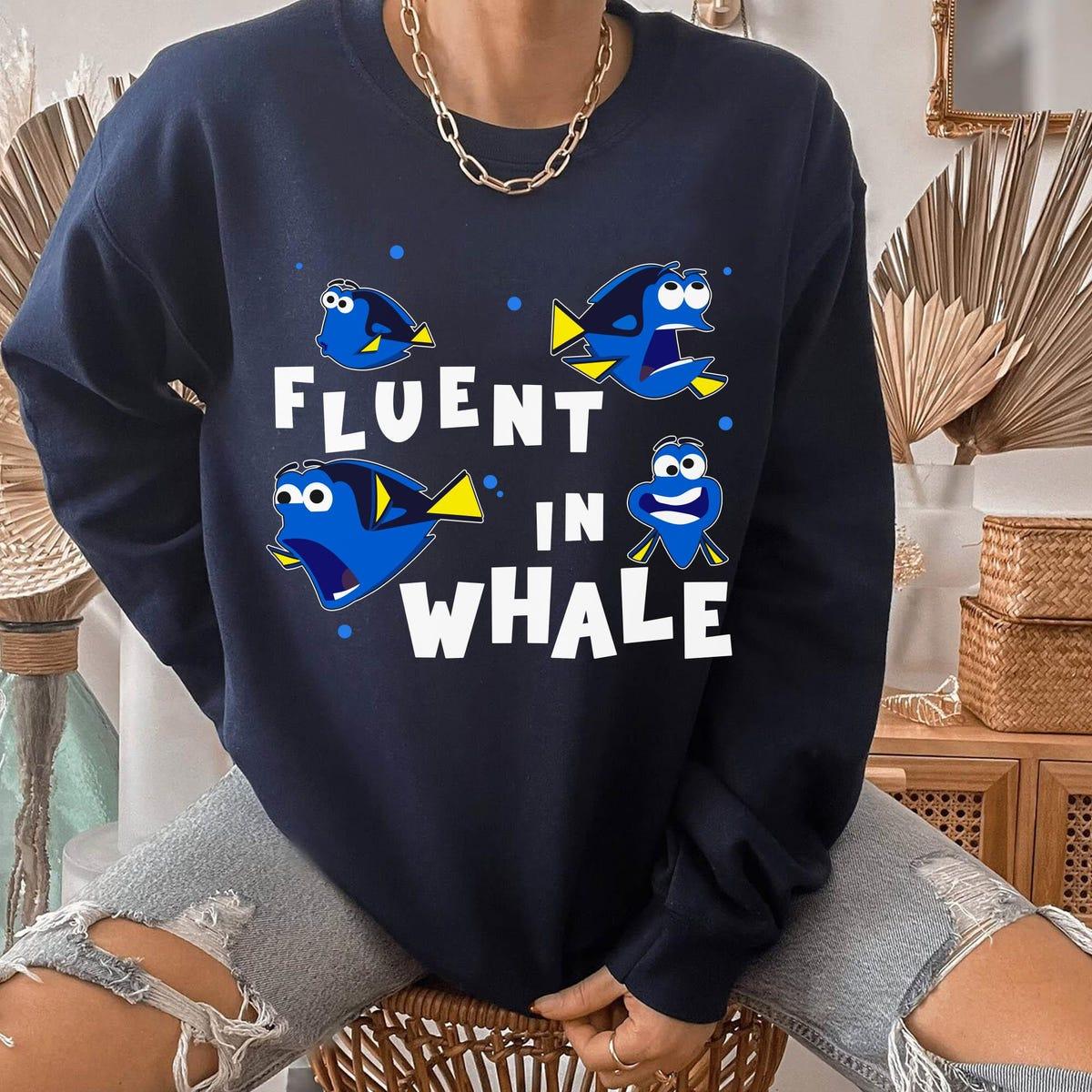 Retro Dory Fish Fluent In Whale Shirt 4