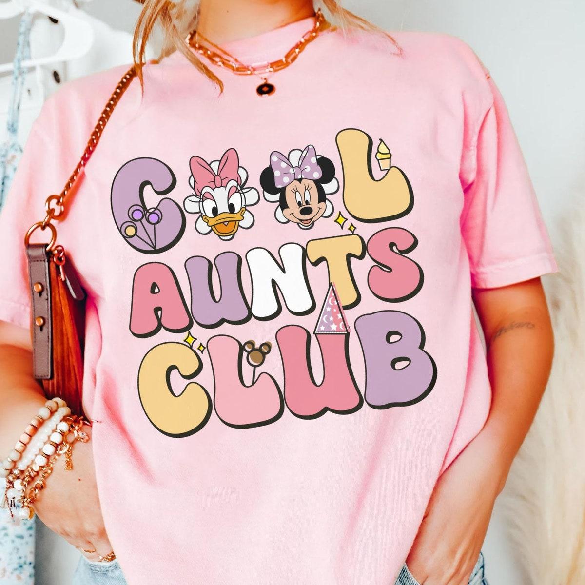 Retro Groovy Minnie And Daisy Cool Aunts Club Shirt 3