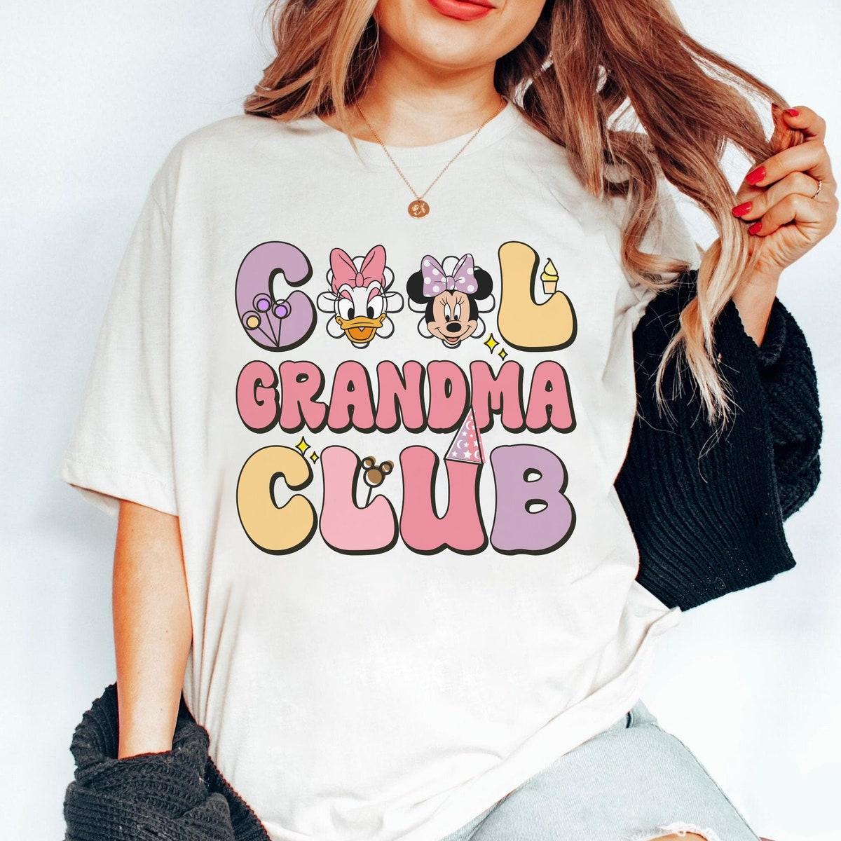 Retro Groovy Minnie And Daisy Cool Grandma Club Shirt 1