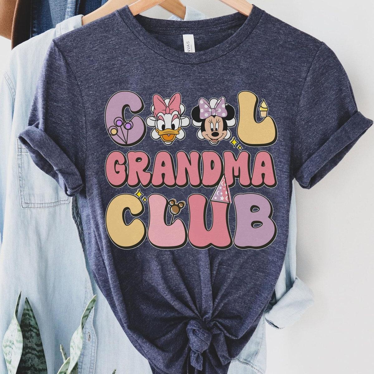 Retro Groovy Minnie And Daisy Cool Grandma Club Shirt 3