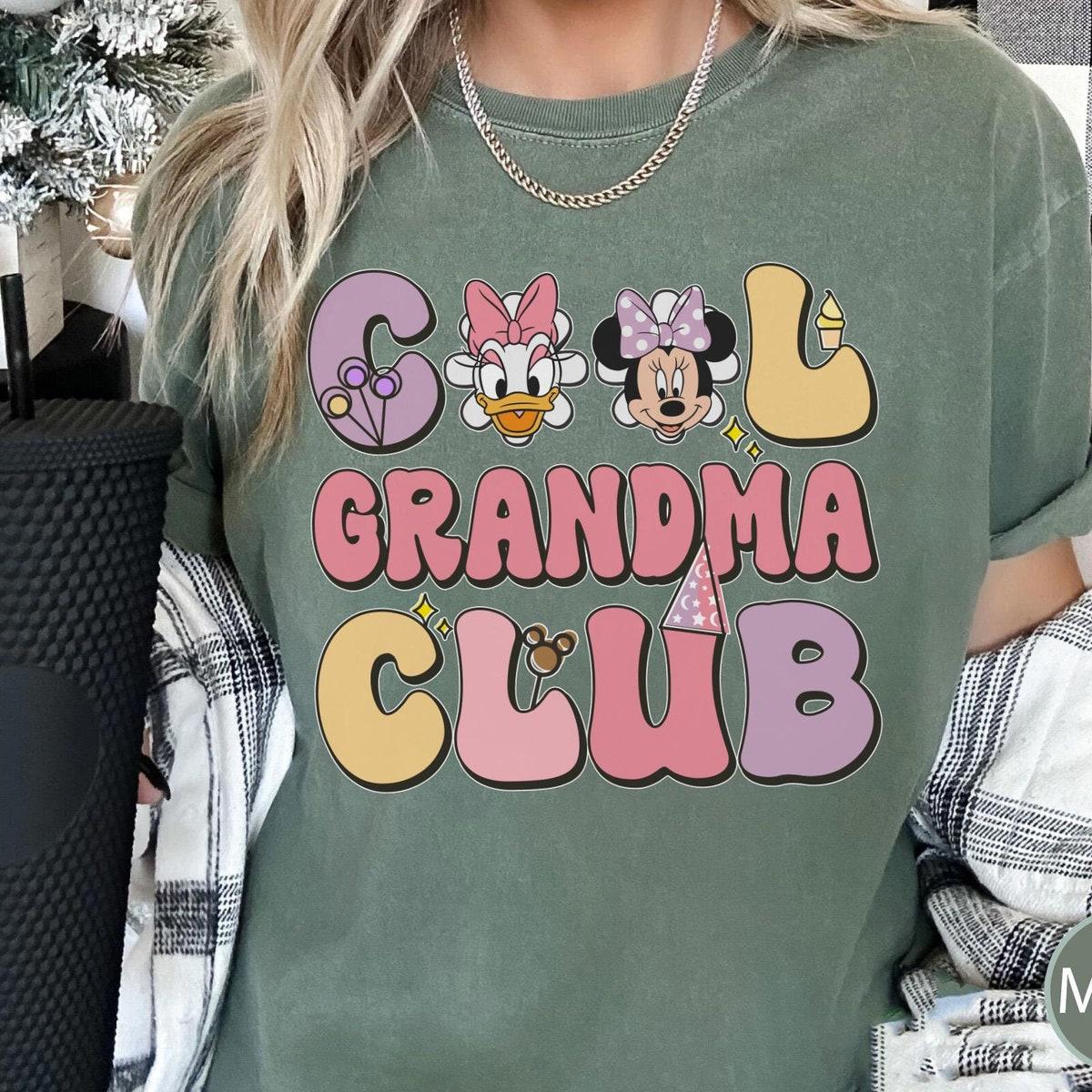 Retro Groovy Minnie And Daisy Cool Grandma Club Shirt 4