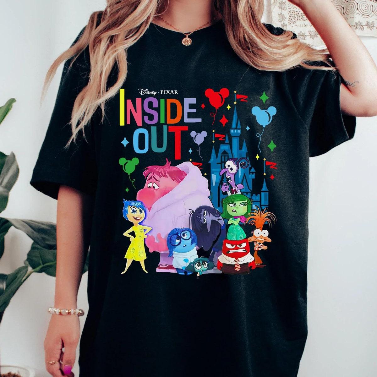 Retro Inside Out 2 Characters Disney Mental Health Shirt 1