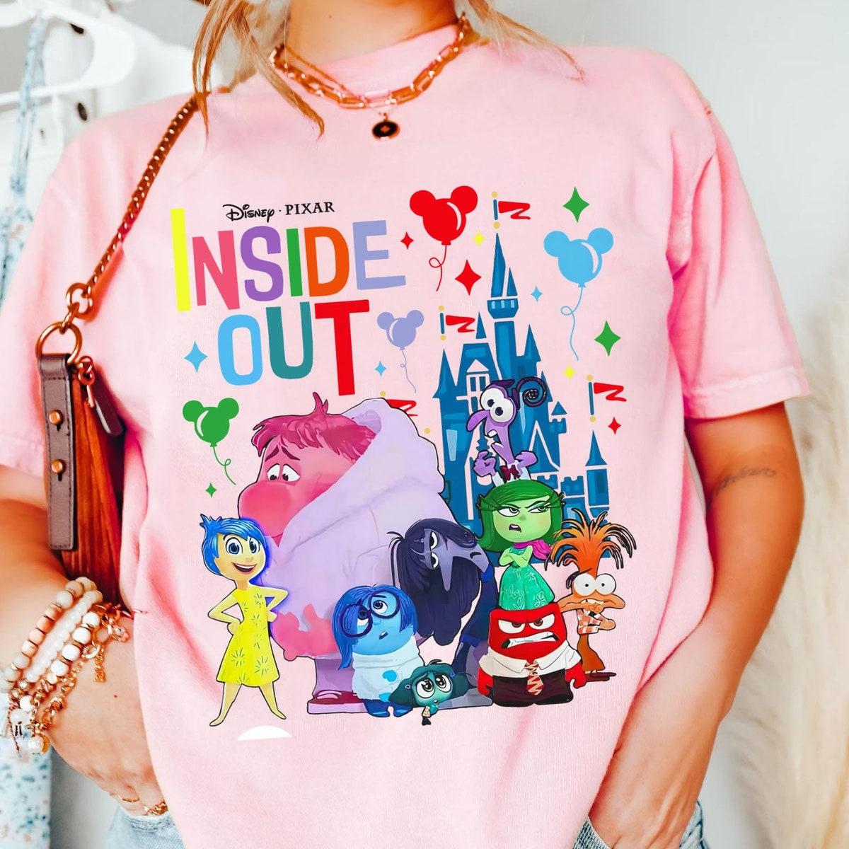 Retro Inside Out 2 Characters Disney Mental Health Shirt 2