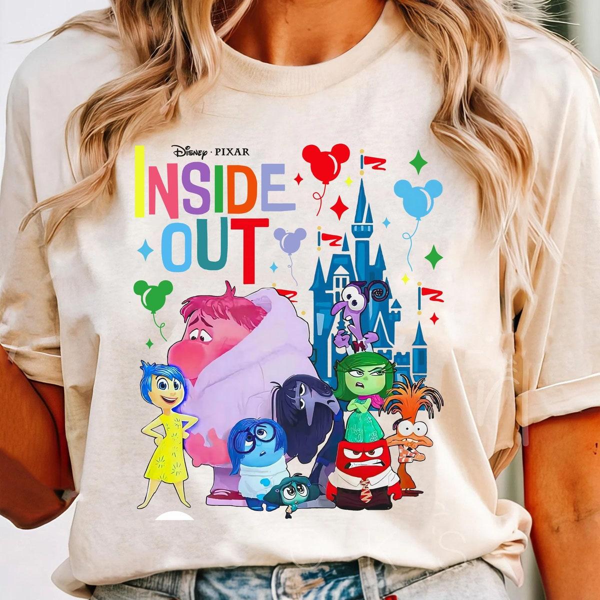 Retro Inside Out 2 Characters Disney Mental Health Shirt 3