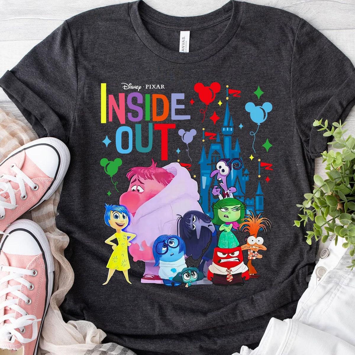 Retro Inside Out 2 Characters Disney Mental Health Shirt 4