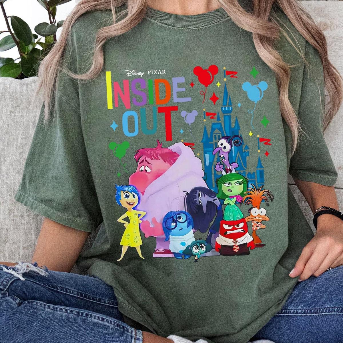 Retro Inside Out 2 Characters Disney Mental Health Shirt 5