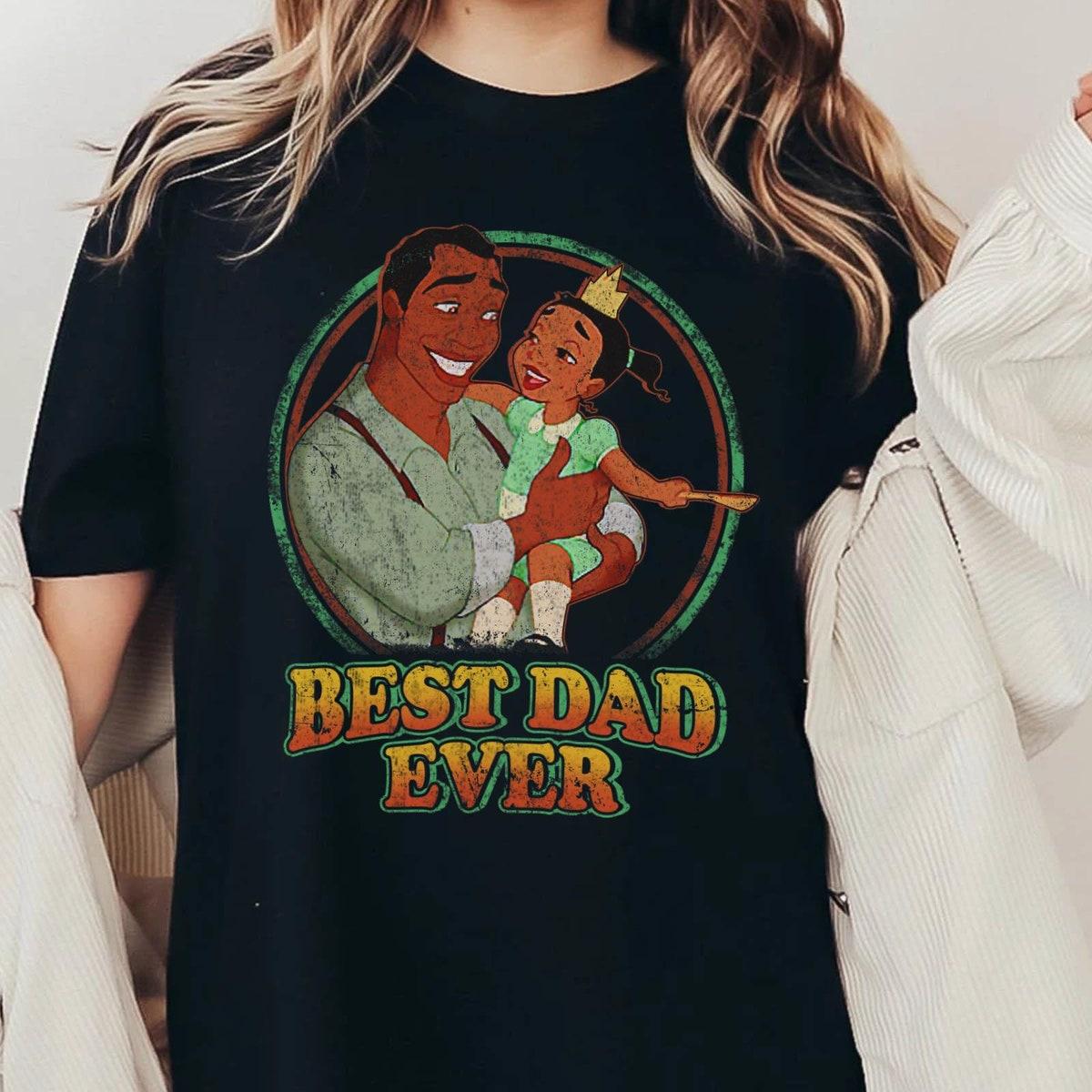 Retro James And Tiana Best Dad Ever Shirt 1