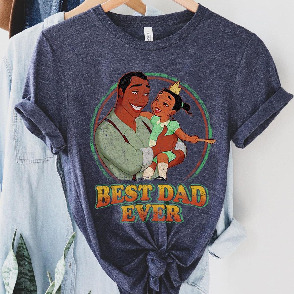 Retro James And Tiana Best Dad Ever Shirt 2