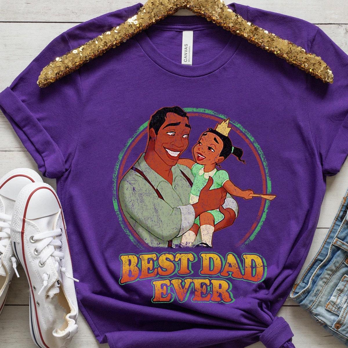 Retro James And Tiana Best Dad Ever Shirt 3