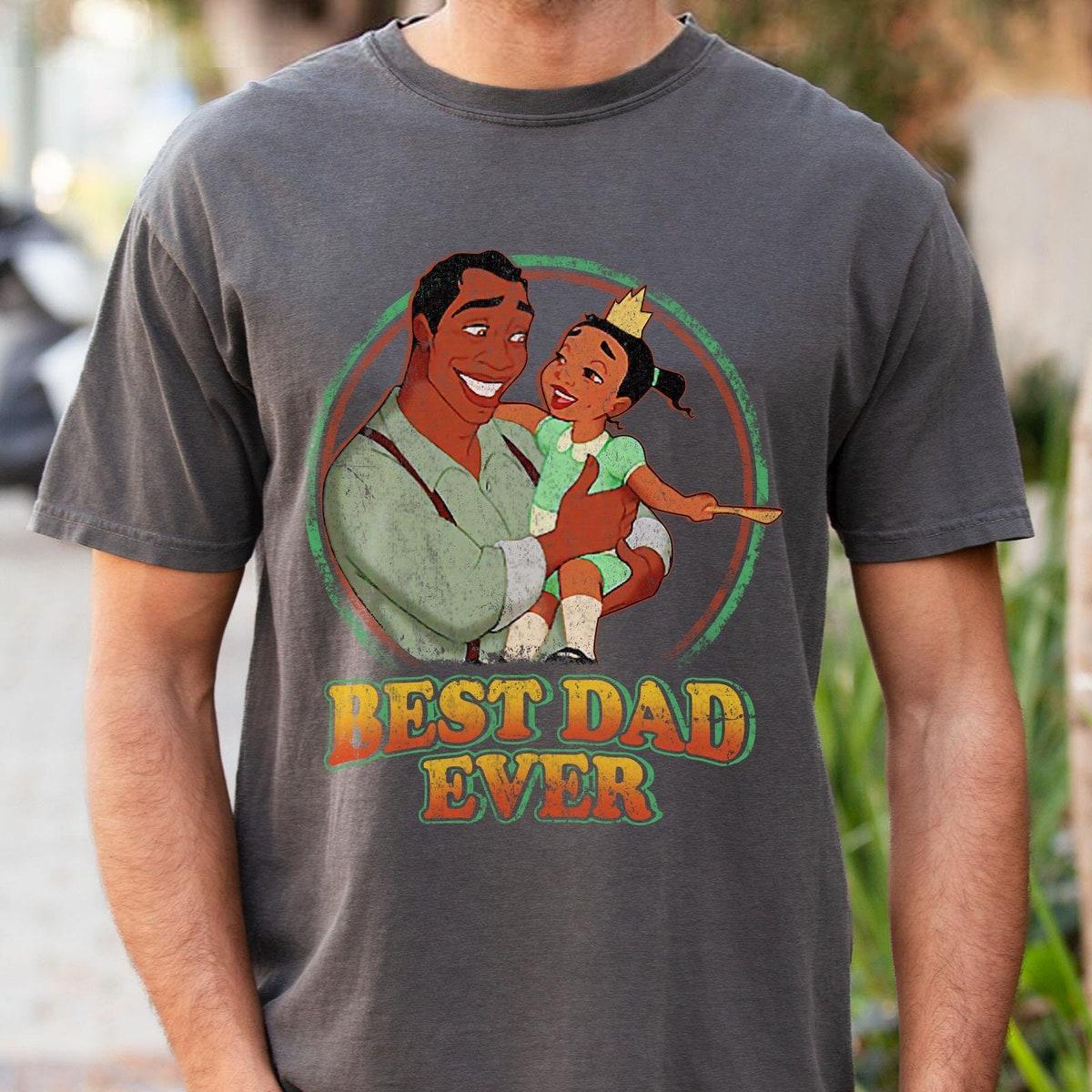 Retro James And Tiana Best Dad Ever Shirt 4