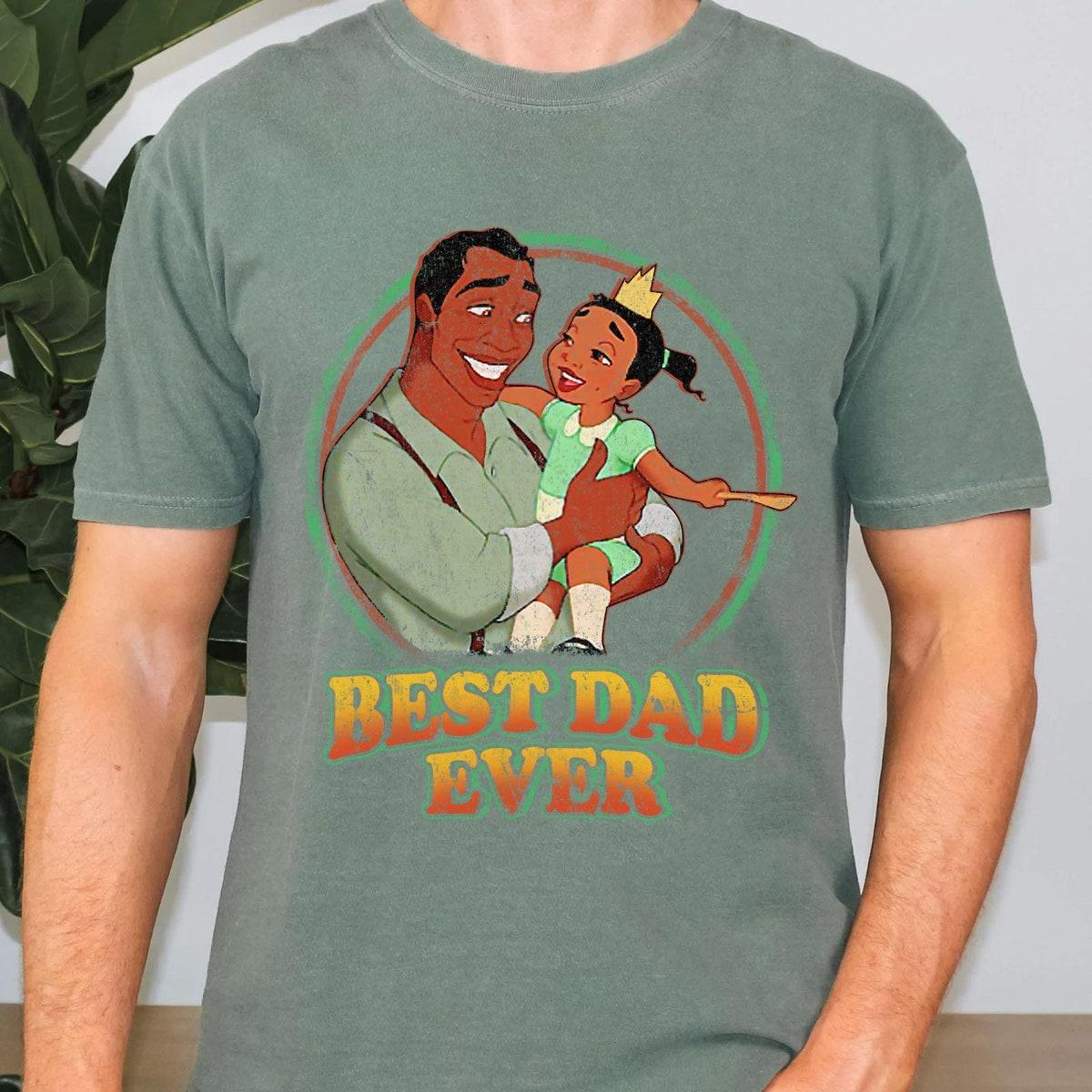 Retro James And Tiana Best Dad Ever Shirt 5