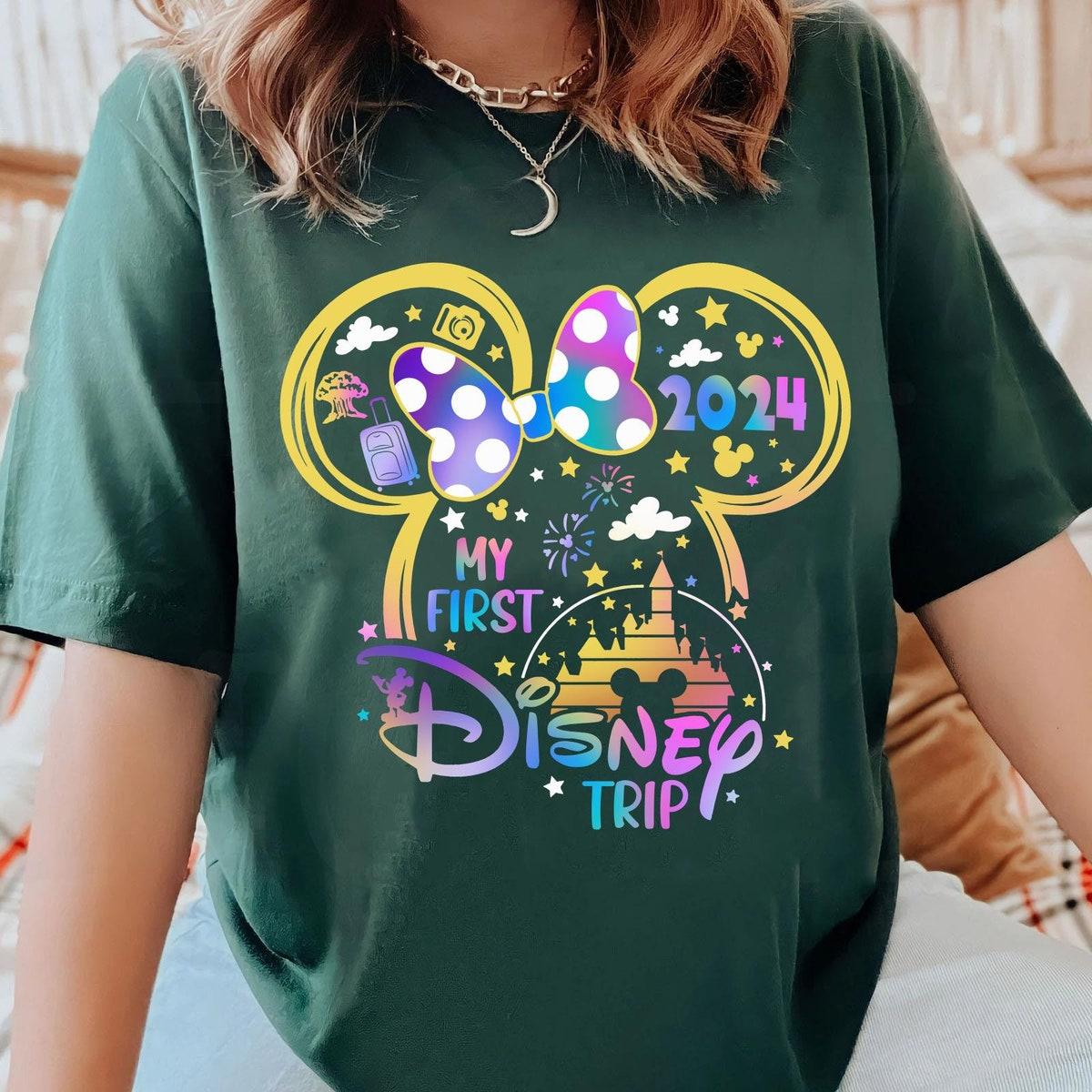 Retro Minnie Mouse Ears My First Trip 2024 Shirt 2