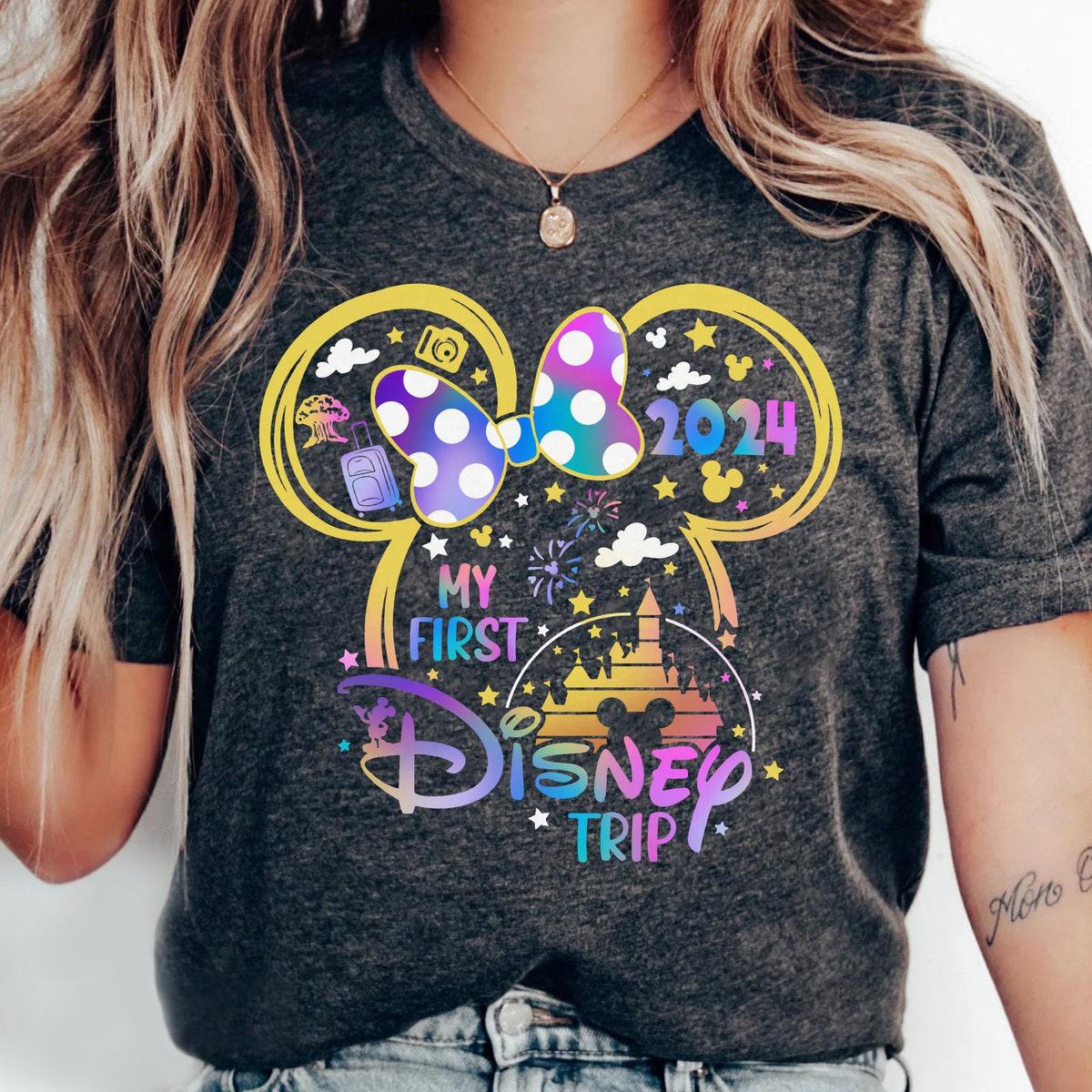 Retro Minnie Mouse Ears My First Trip 2024 Shirt 4