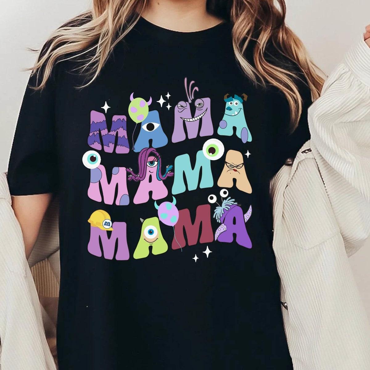 Retro Monster Inc Mama Mother's Day Disney Shirt 1