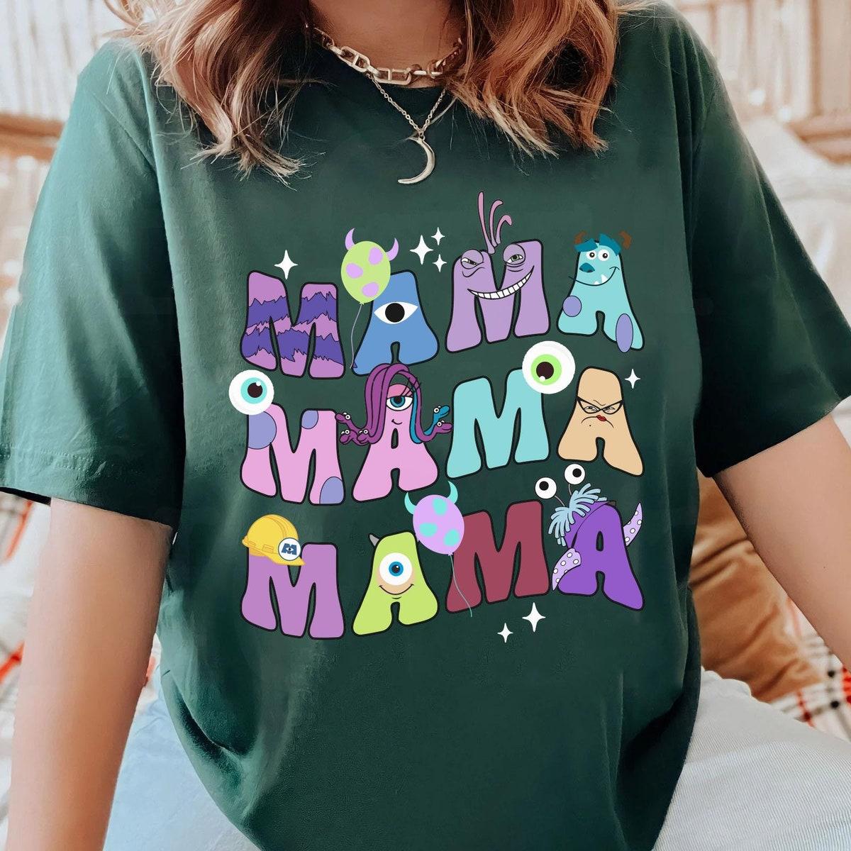 Retro Monster Inc Mama Mother's Day Disney Shirt 2