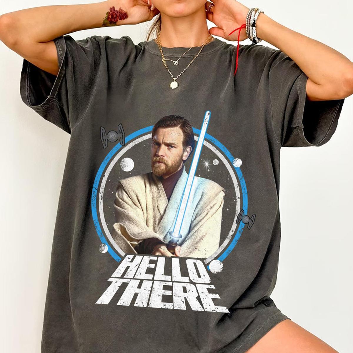 Retro Obi wan Kenobi Hello There Star Wars Shirt 3