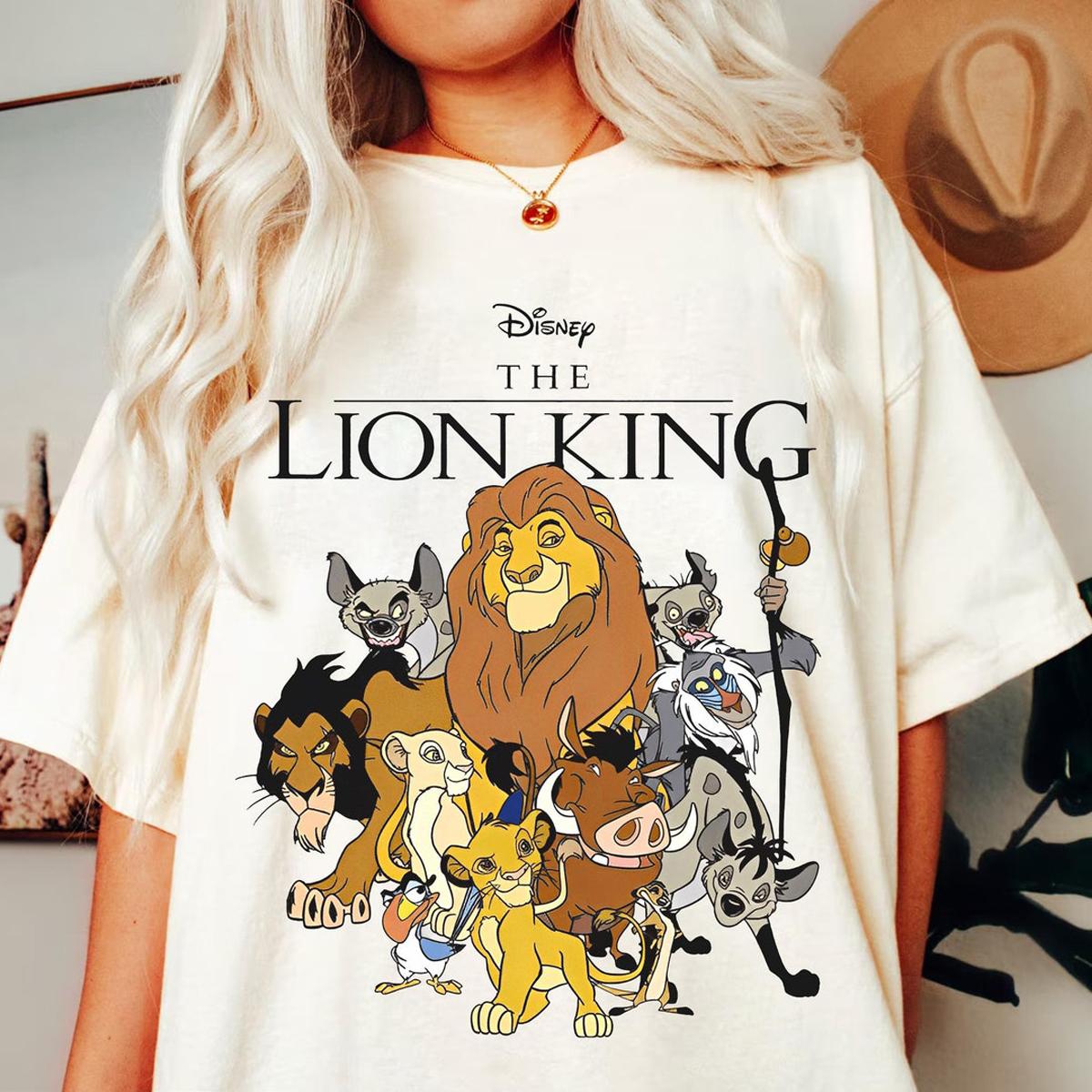 Retro The Lion King Group Characters Shirt 1