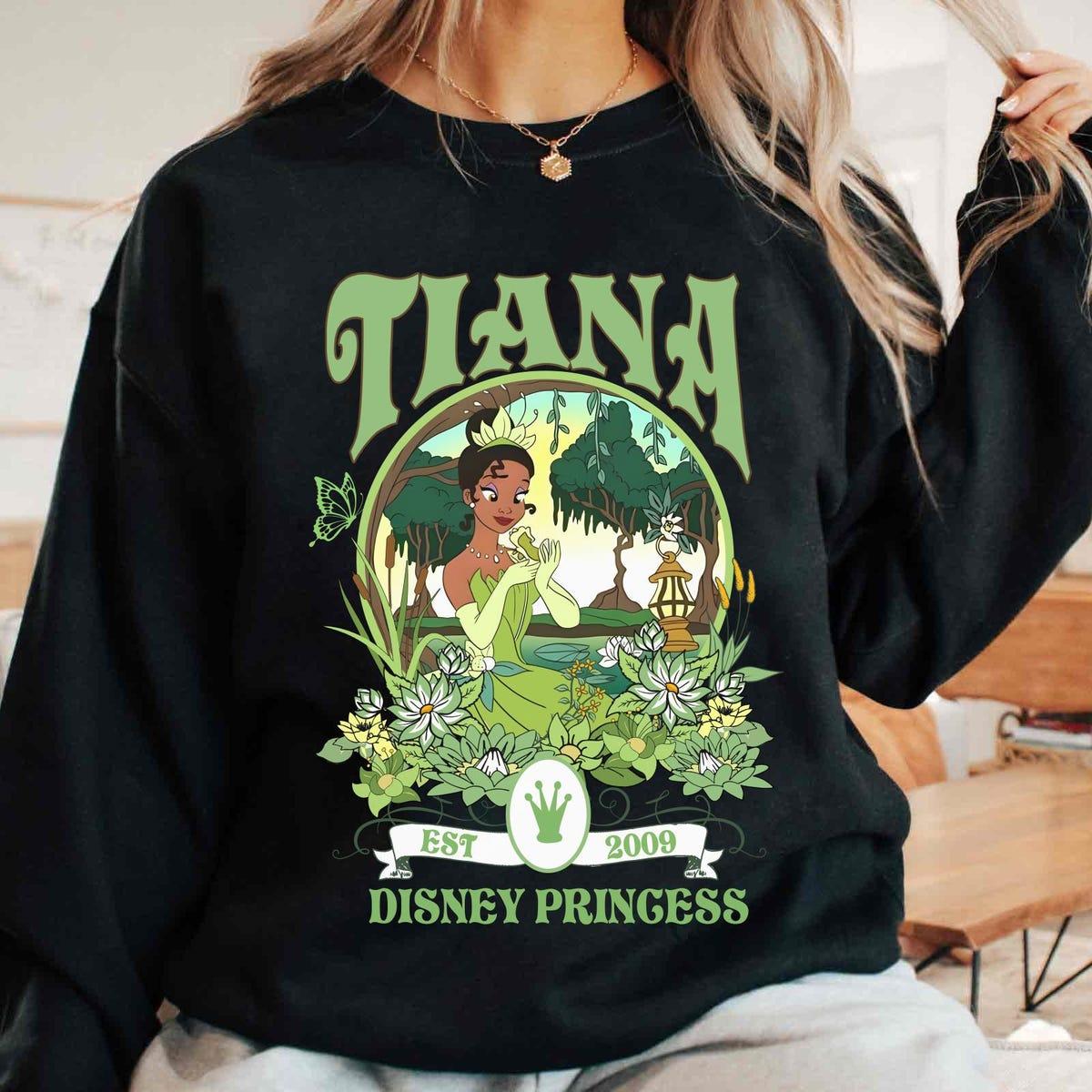 Retro Tiana Est 2009 Disney Princess Floral Shirt 2