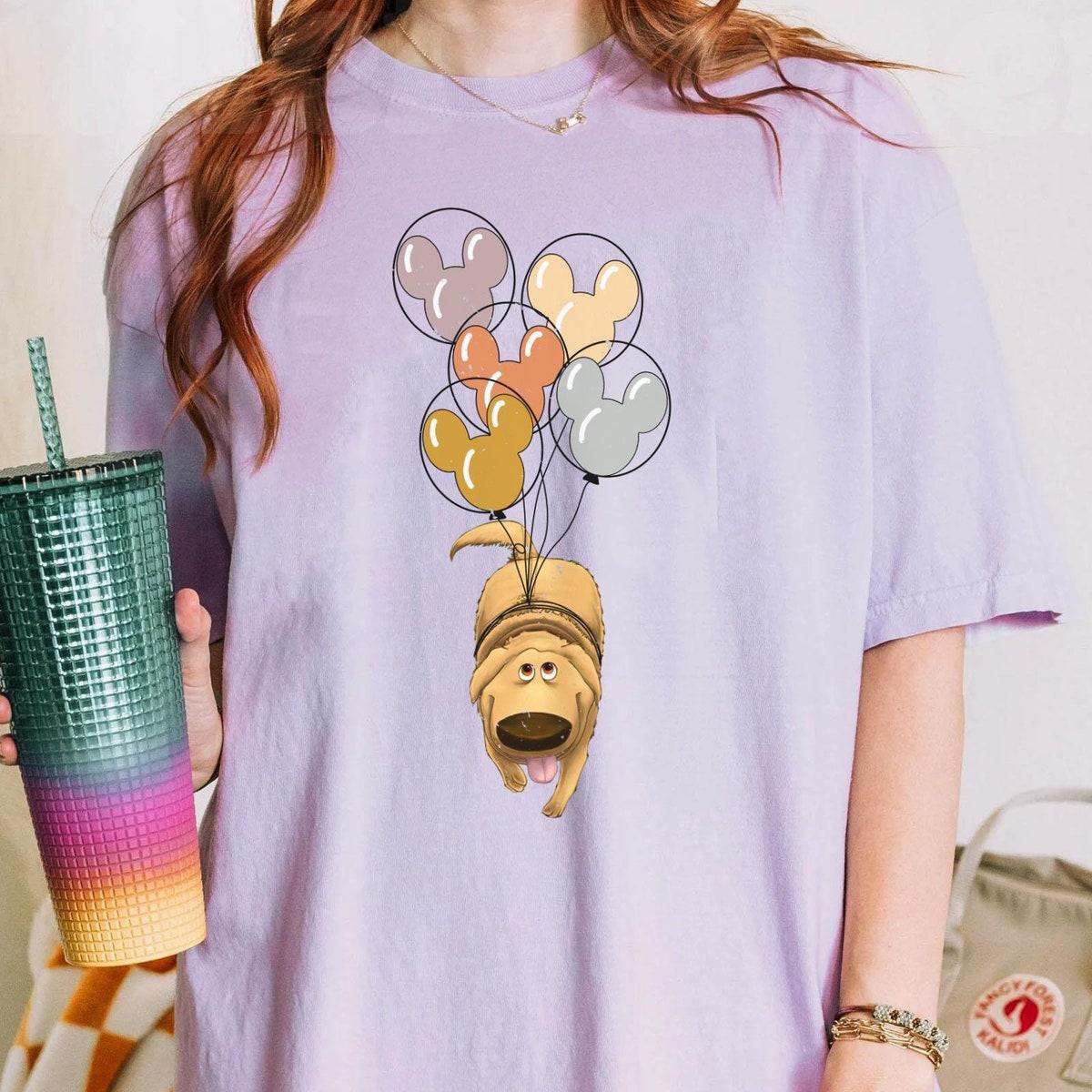 Retro Up Dug Dog With Mickey Balloon Shirt 4