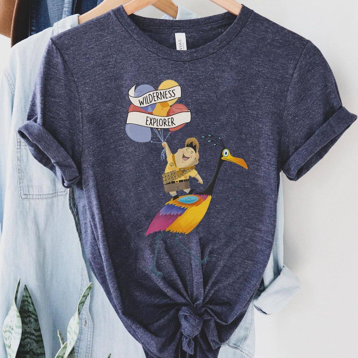 Retro Up Russell Kevin Bird With Balloons Wilderness Explorer Shirt 2