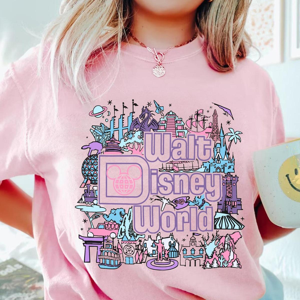 Retro Walt World Shirt Parks Epcot Center Shirt 3