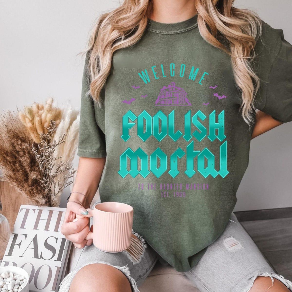 Retro Welcome Foolish Mortal The Haunted Mansion Shirt 3