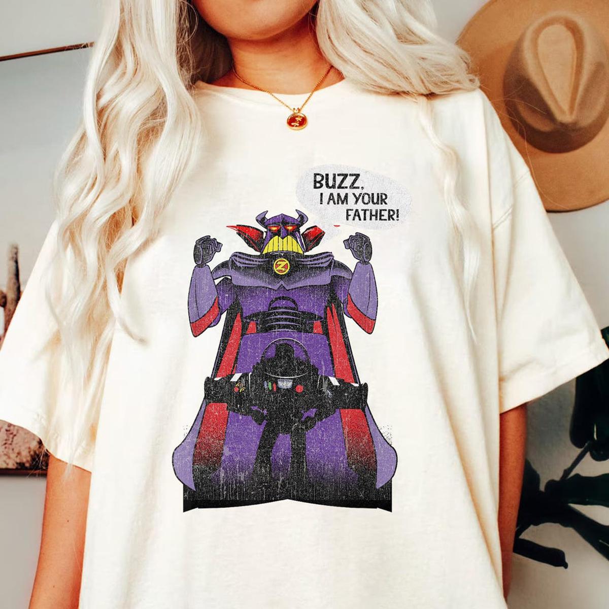 Retro Zurg Buzz Lightyear I Am Your Father Toy Story Disney Dad Shirt 1