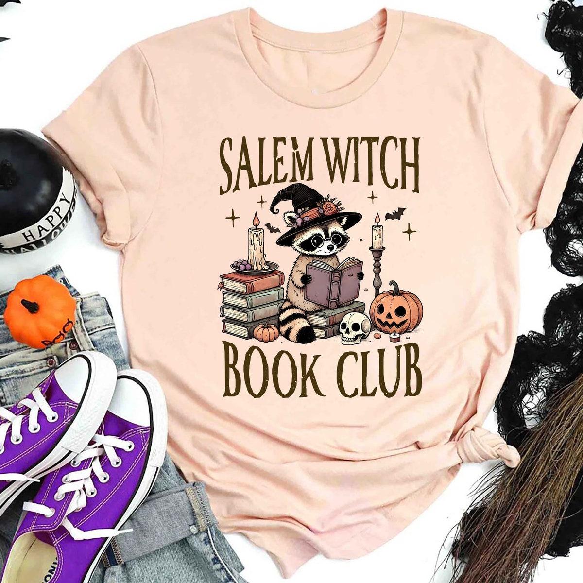 Salem Witch Book Club Halloween Shirt 3