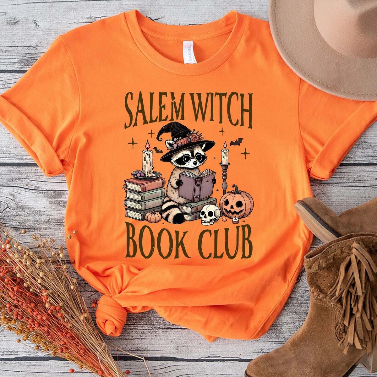 Salem Witch Book Club Halloween Shirt 4