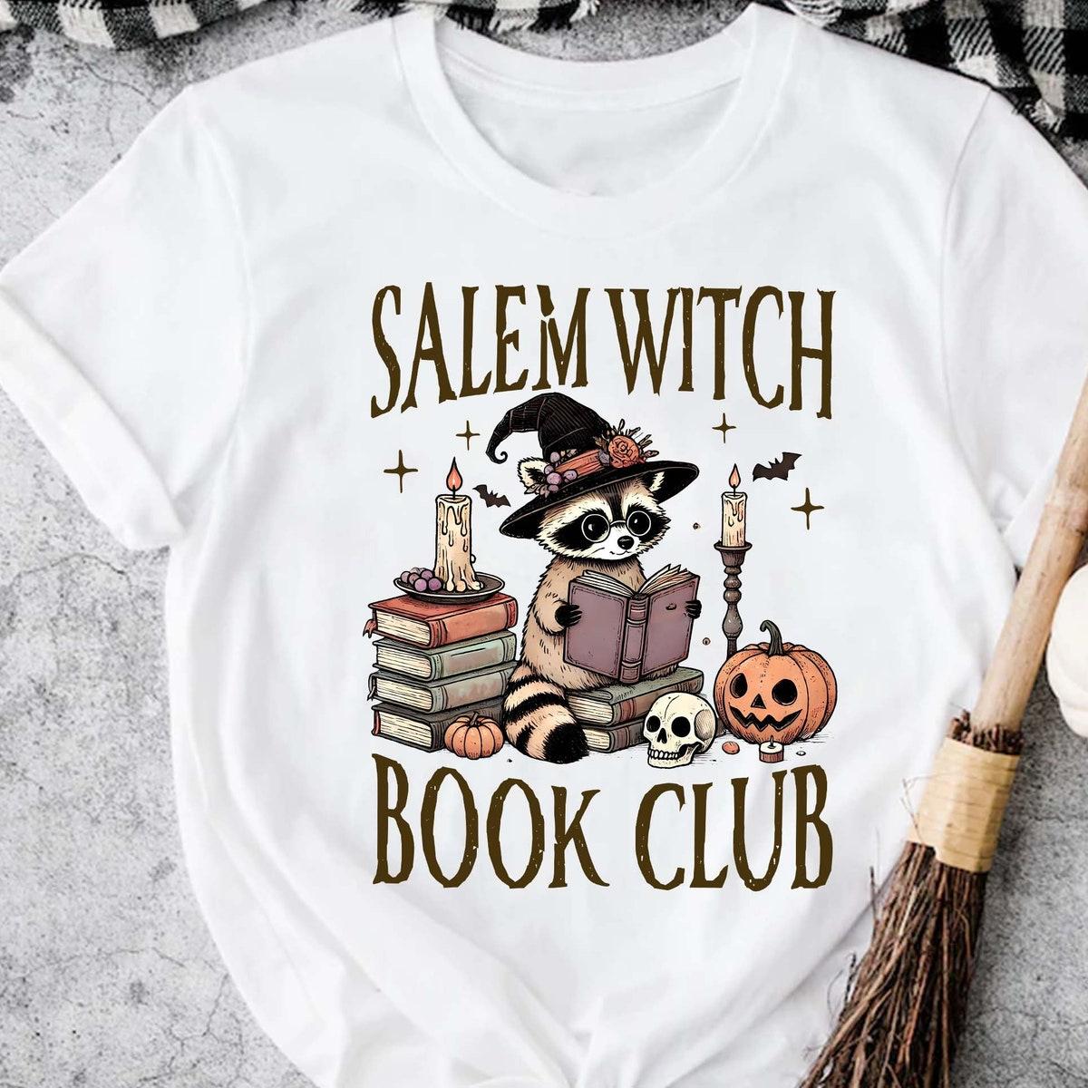 Salem Witch Book Club Halloween Shirt 5