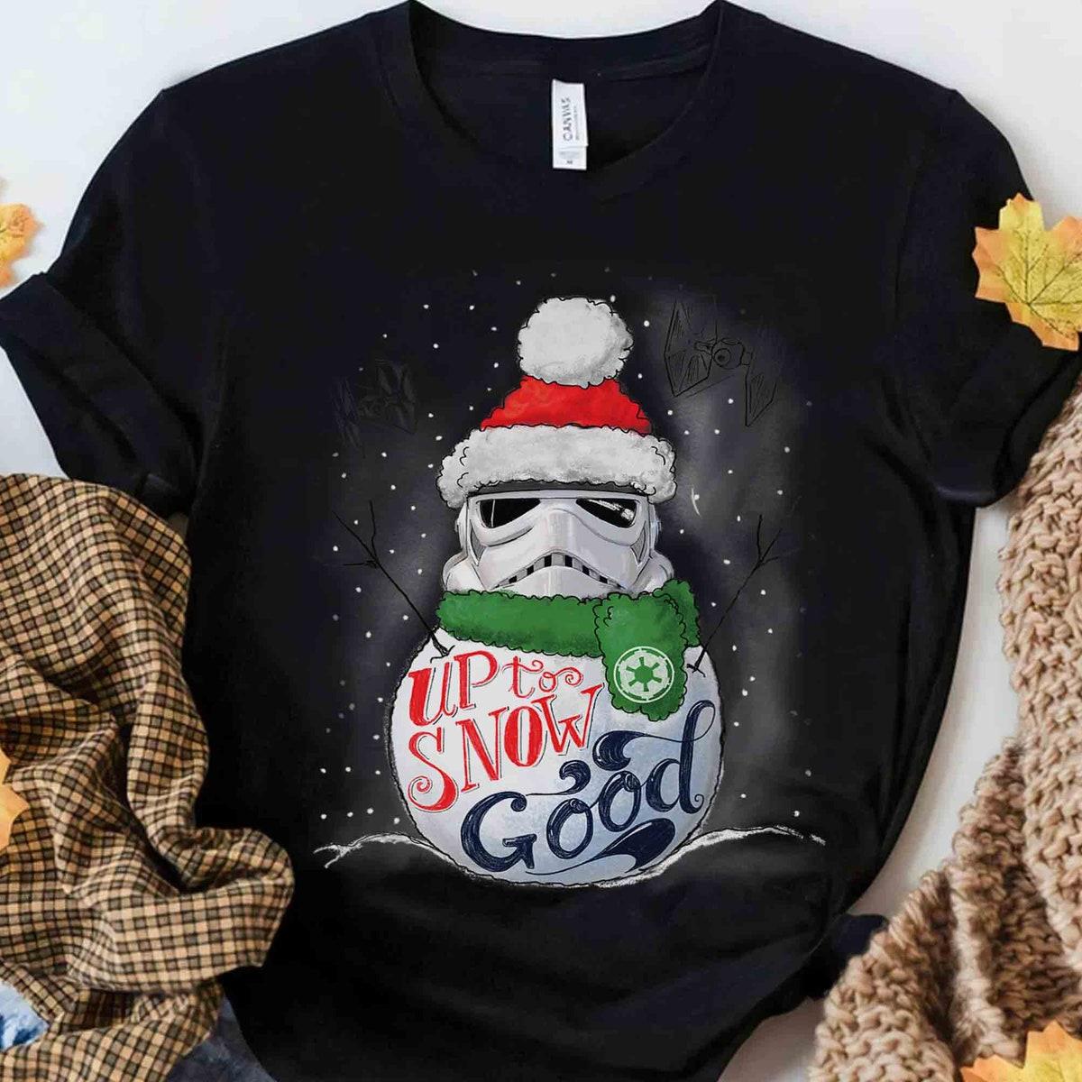 Santa Stormtrooper Up To Snow Good Holiday Christmas Shirt 3