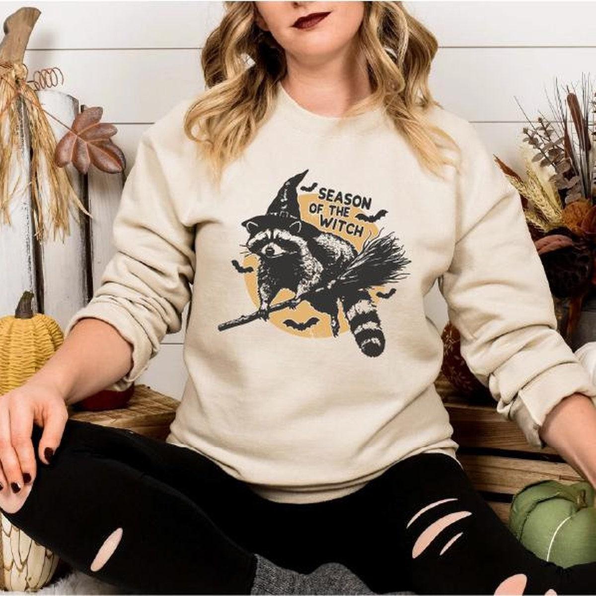 Season Of The Witch Halloween Raccoon Shirt 1